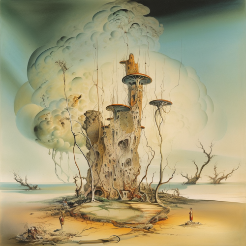 Salvador Dali painting of cellular bioelectricity 