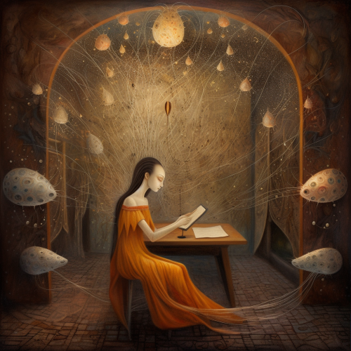 a beautiful image of receiving messages from the unive ff2d179b-b2be-4c83-bf76-64126bac6425