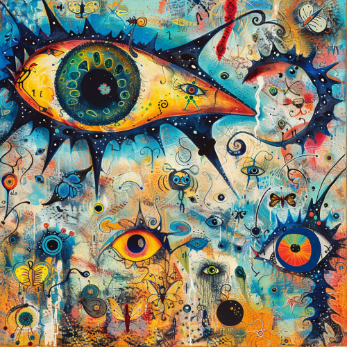 a beautiful image of tadpoles eyes neurons caterpillar-1