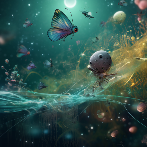 a beautiful image of tadpoles eyes neurons caterpillar-5