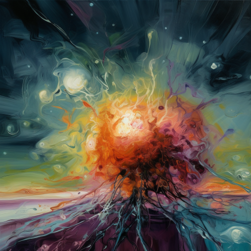 a beautiful painting titled Ion Channel Drugs Suppress -1