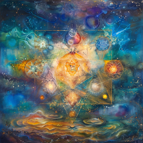 a beautiful painting to symbolize the Kabbalah con