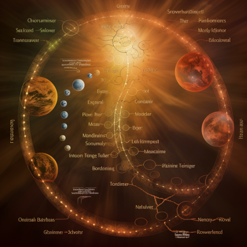 a beautiful spiritual image of the possible paths -5