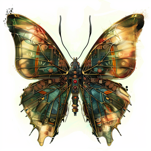 a butterfly and on its wings is a pattern of a transis 3a84a