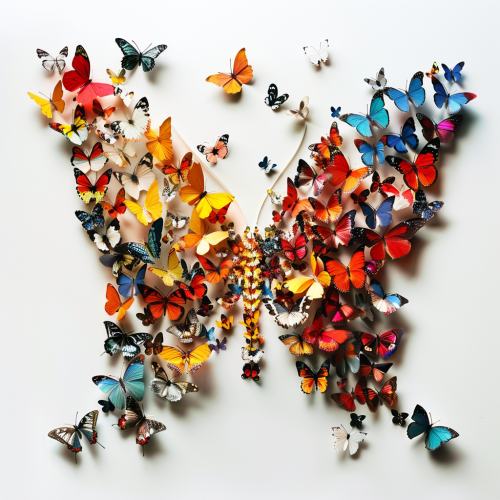 a butterfly made out of butterf