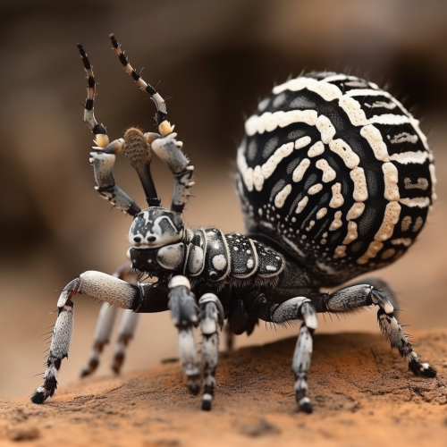 a chimera thats part zebra and part spider 85364