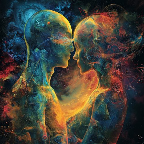 a human and an alien being made of light in love. In t .jpg