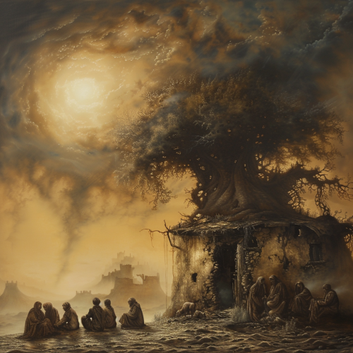 a painting by the artist Samuel Bak aaa8cbd0-be51-4608-ae9a-d22f9576279f