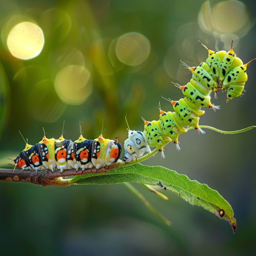 a slow transition from a caterpillar to a butterfly ee701