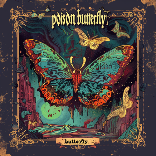 an album cover for an LP of a heavy metal band cal-2