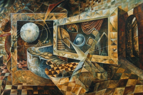 an algorithm inside a computer in the style of Remedio