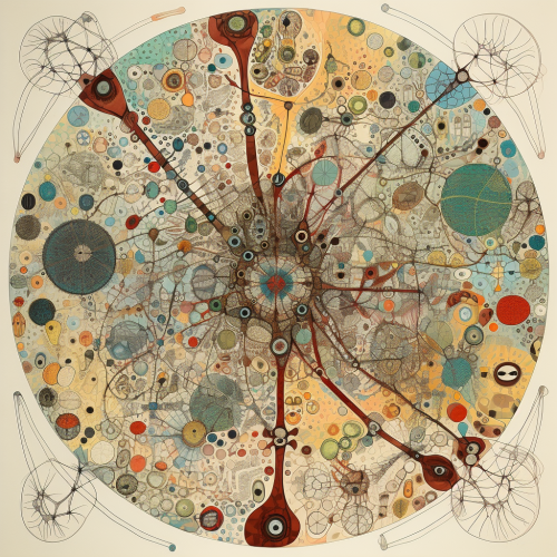 cellular intelligence in the style of solange knopf c