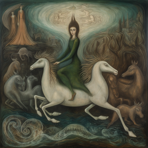 early Celtic art in the styleof Leonora Carrin