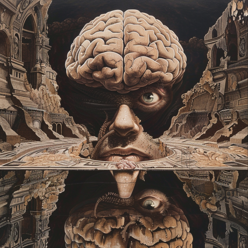 how a 4-dimensional creature sees a brain and all of i d