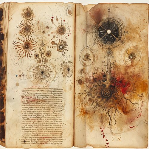 mlevin77 a page from the Codex Levinamus a mystical book of bio aa891080-7cf8-4bdd-bb62-c31bf1d0ba55