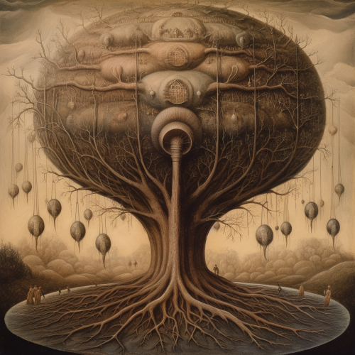 the tree of knowledge of good and evil growing on -1