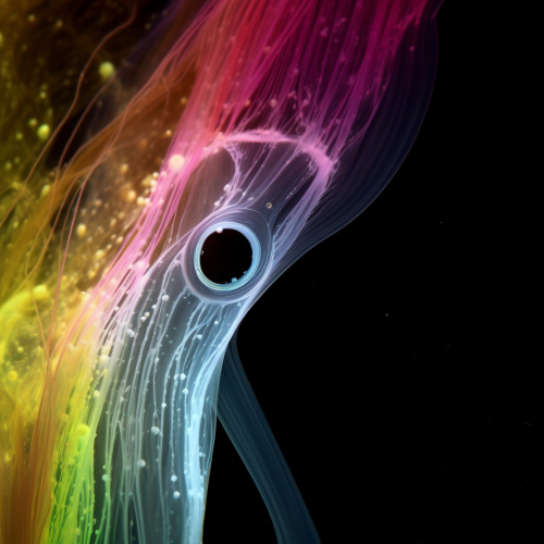 with beautiful colors and bioelectricity